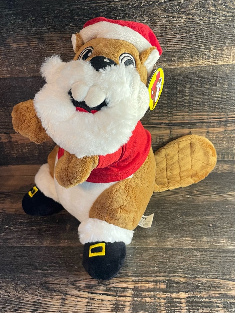 Buc-ees Santa Beaver Christmas Plush NWT Jaag Holiday Stuffed Animal Rare